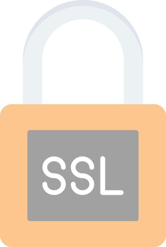 SSL Flat Light Icon vector