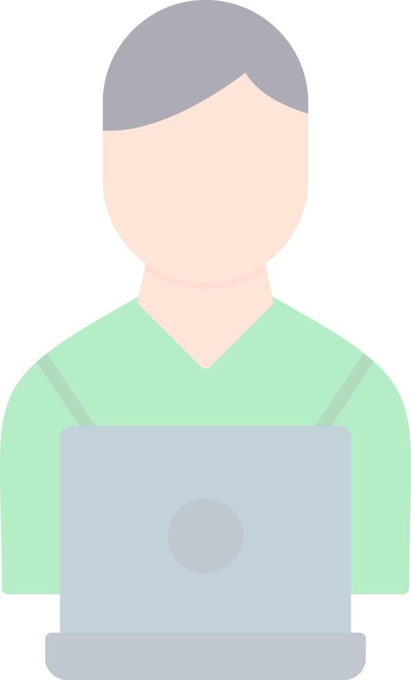 Working Flat Light Icon vector