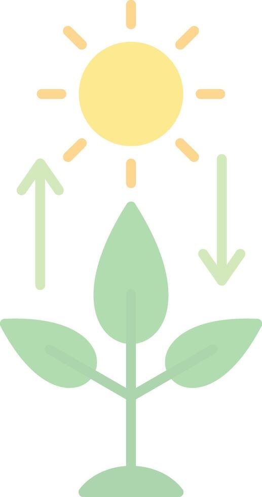 Photosynthesis Flat Light Icon vector