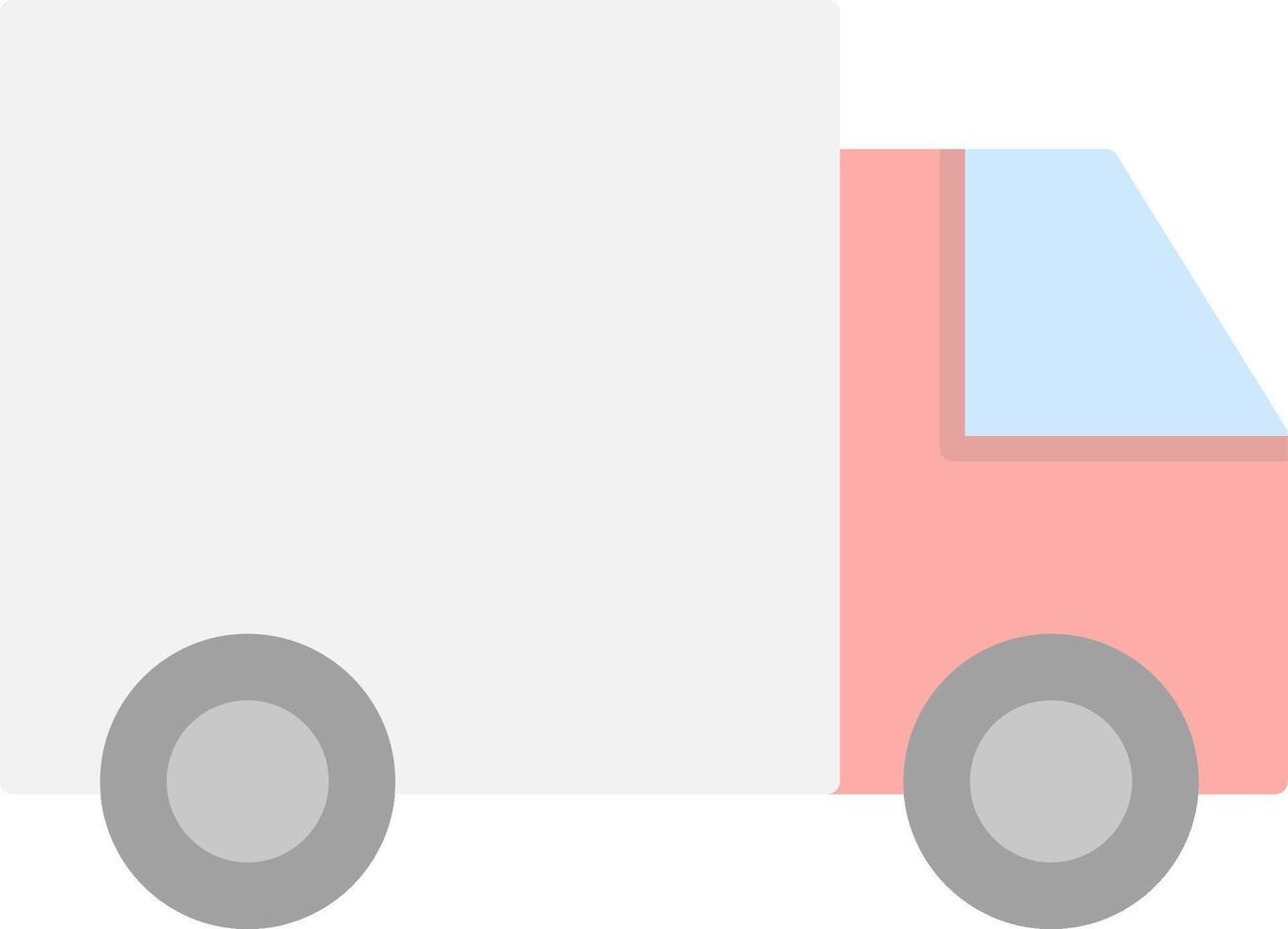 Truck Flat Light Icon vector