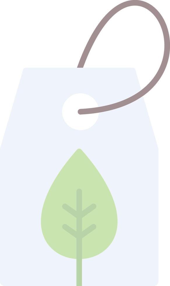Eco Tag Flat Light Icon vector
