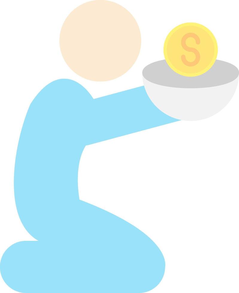 Poverty Flat Light Icon vector