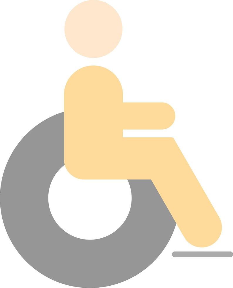 Disabled Flat Light Icon vector