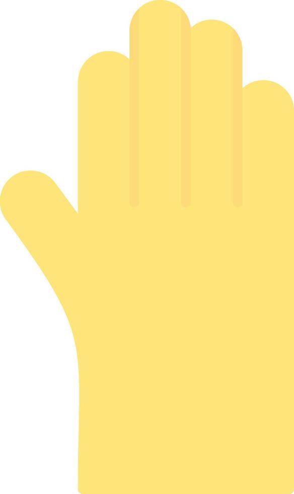 Cleaning Gloves Flat Light Icon vector