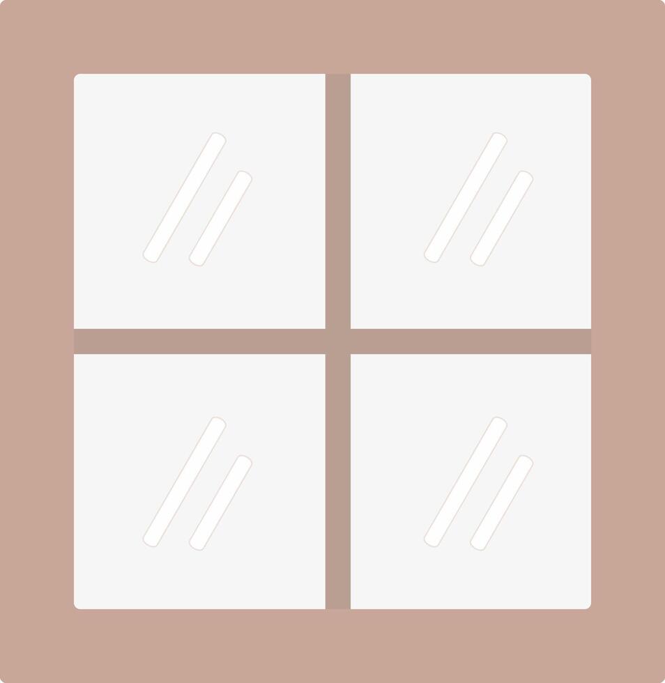 Window Flat Light Icon vector
