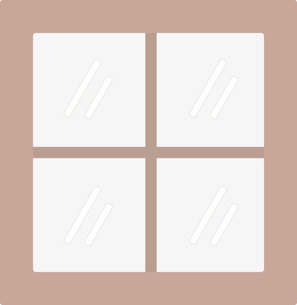 Window Flat Light Icon vector