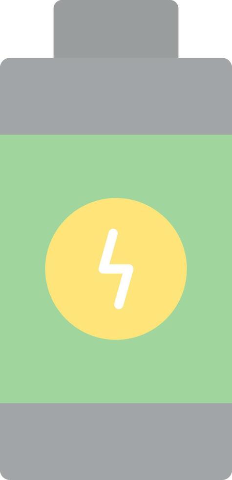 Battery Flat Light Icon vector