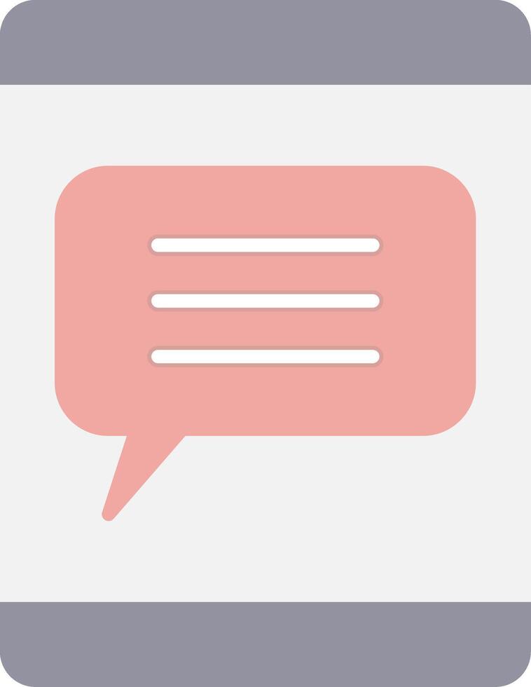 Communication Flat Light Icon vector