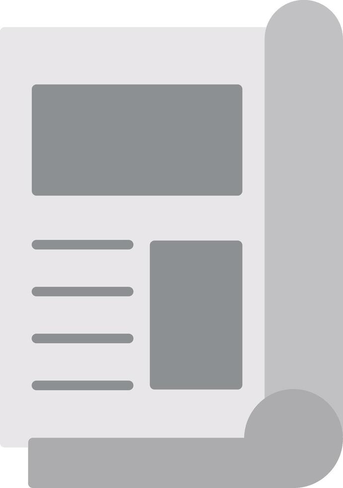 Magazine Flat Light Icon vector