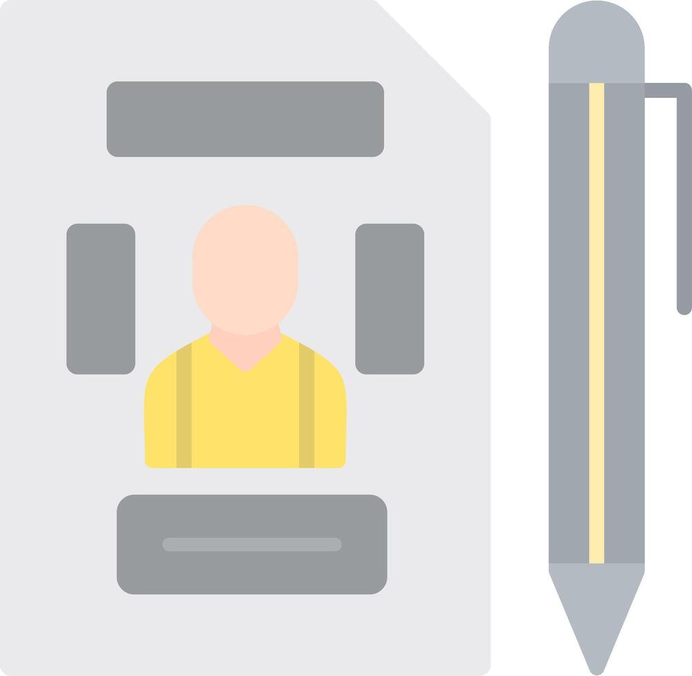 Portfolio Flat Light Icon vector