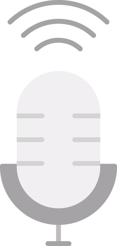 Voice Assistant Flat Light Icon vector