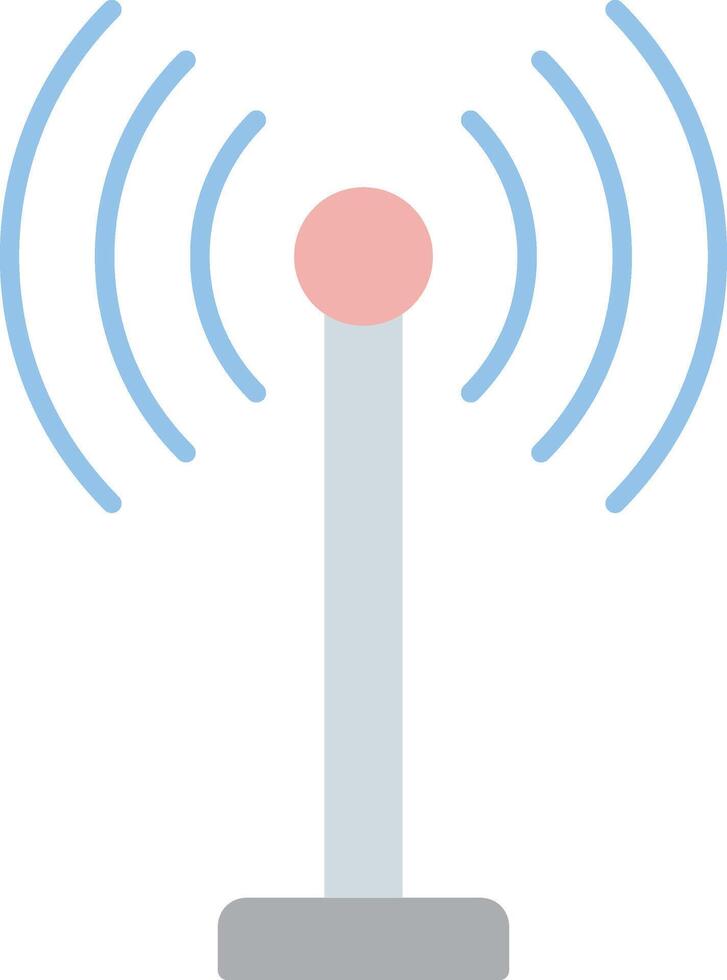 Antenna Flat Light Icon vector