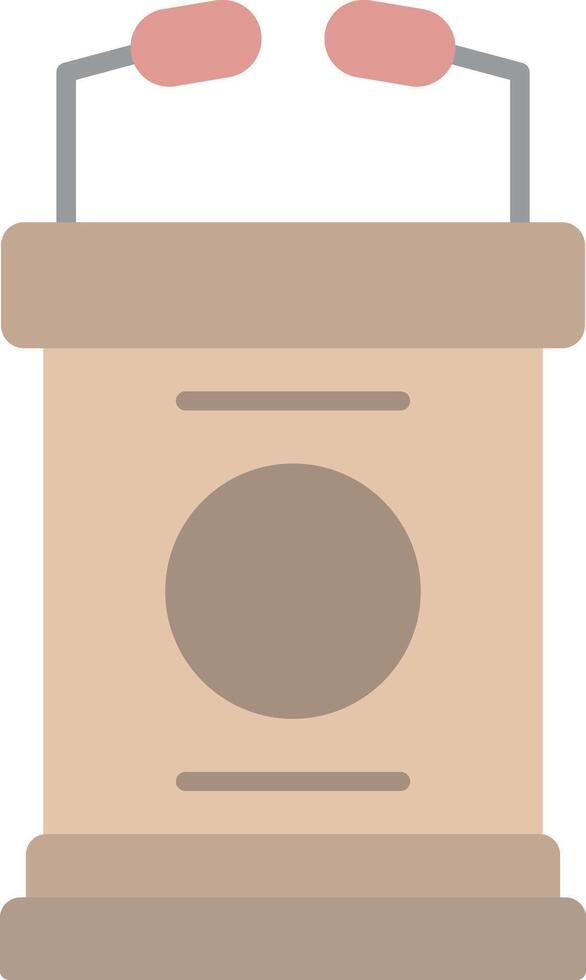 Lectern Flat Light Icon vector