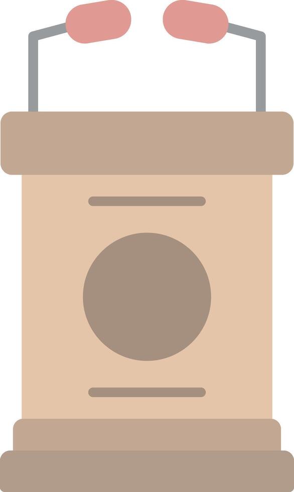 Lectern Flat Light Icon vector