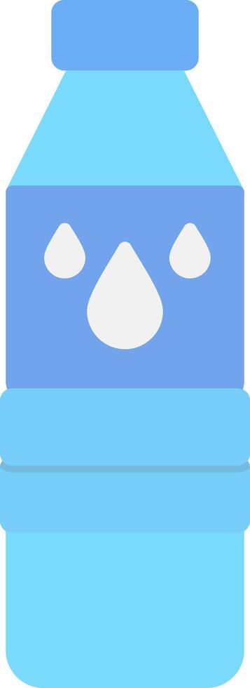 Water Bottle Flat Light Icon vector