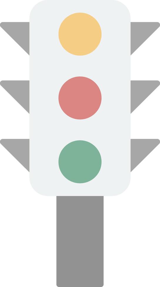 Traffic Control Flat Light Icon vector
