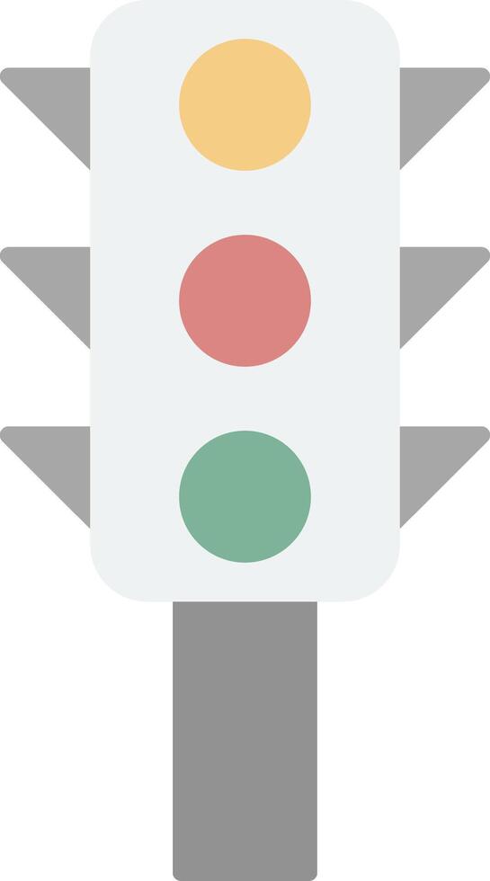 Traffic Control Flat Light Icon vector