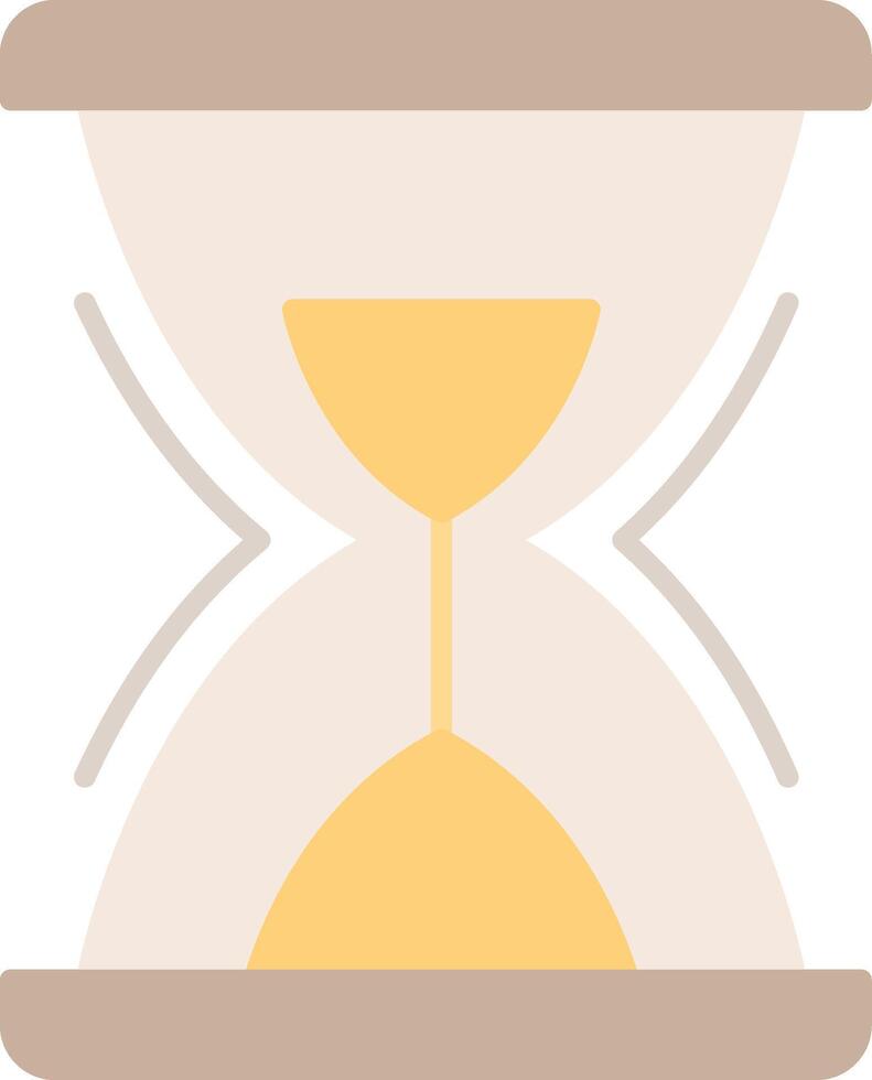 Hourglass Flat Light Icon vector