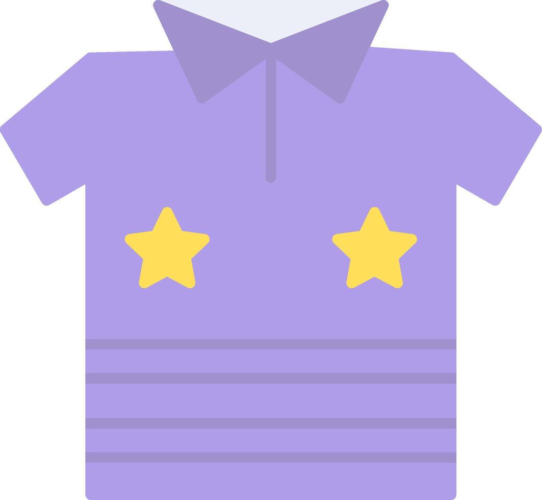 camisa plano ligero icono vector