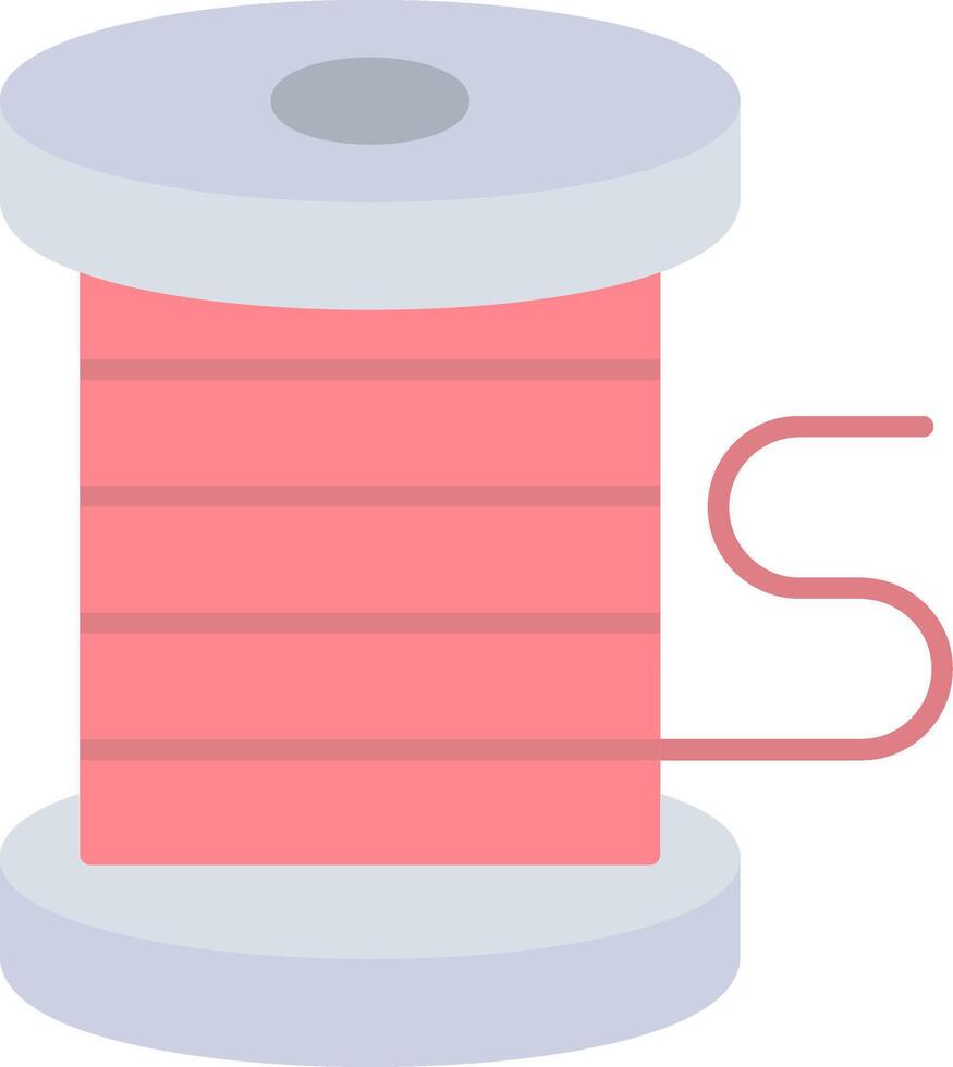 Thread Flat Light Icon vector
