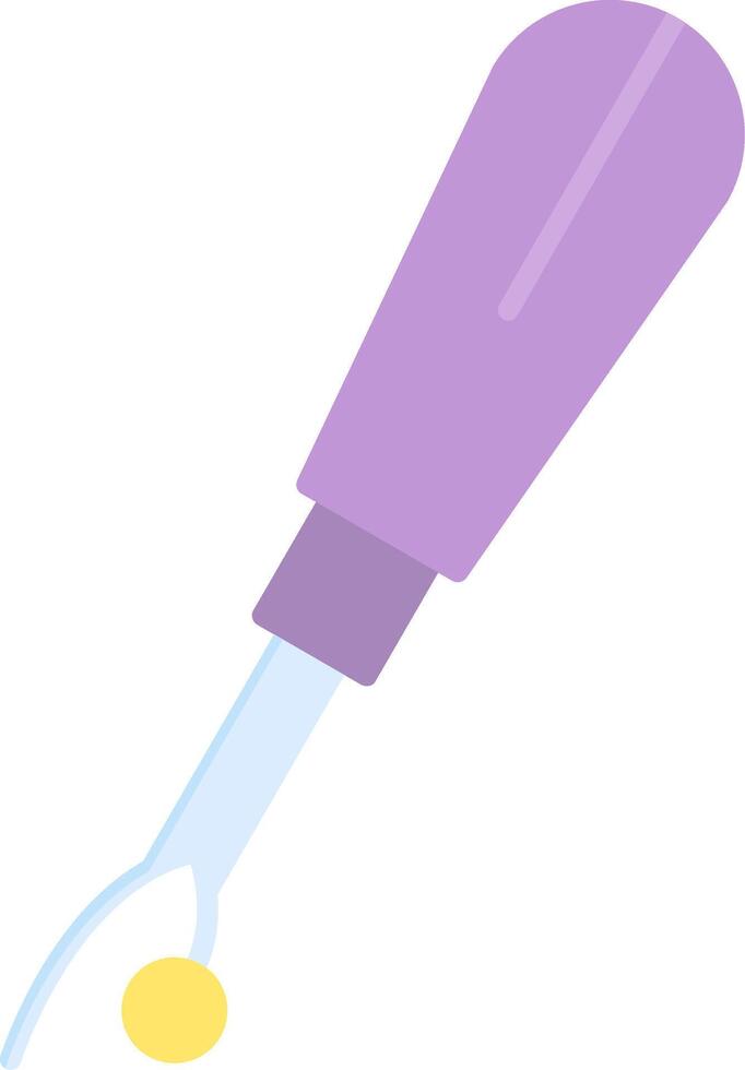 Seam Ripper Flat Light Icon vector