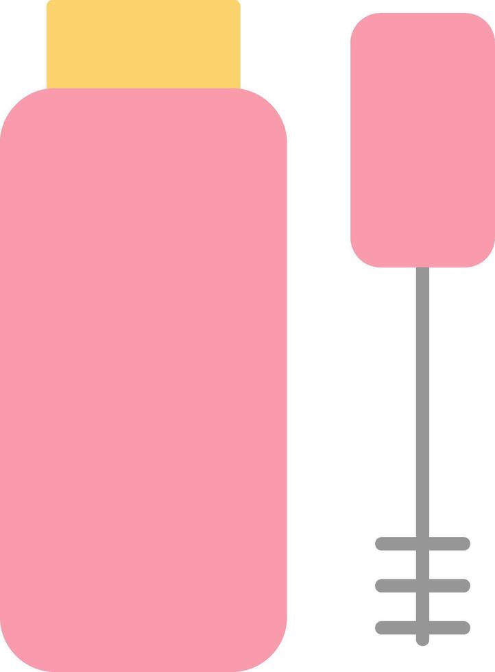 Mascara Flat Light Icon vector