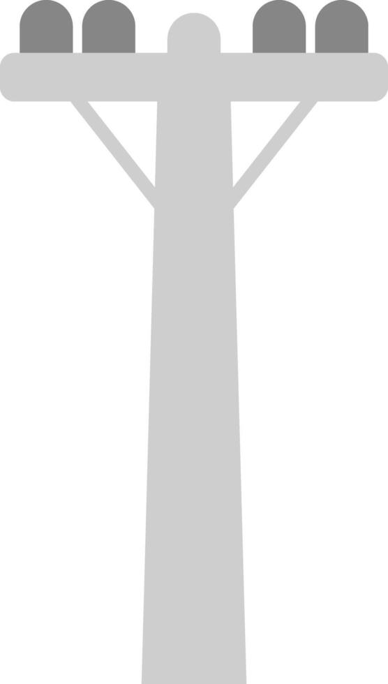 Pole Flat Light Icon vector