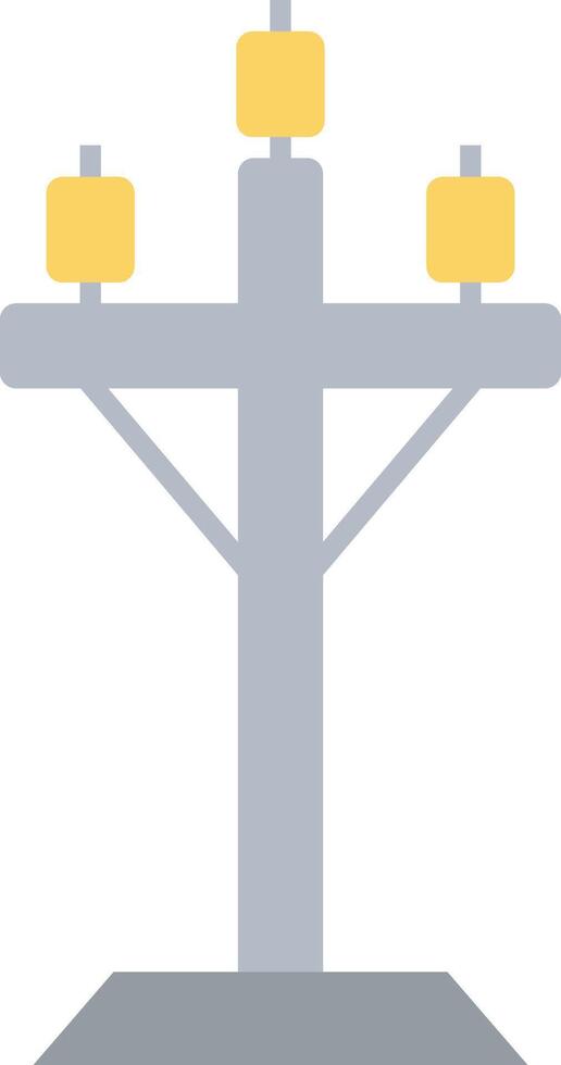 High Voltage Flat Light Icon vector