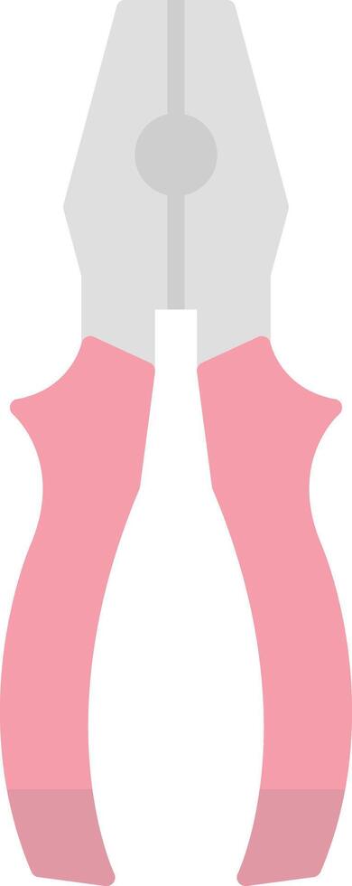 Pliers Flat Light Icon vector