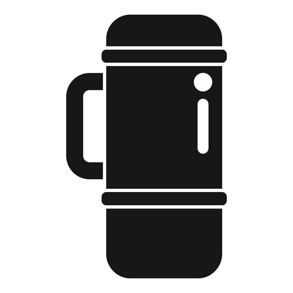 Outdoor camp thermos bottle icon simple vector. Nature breeze vector