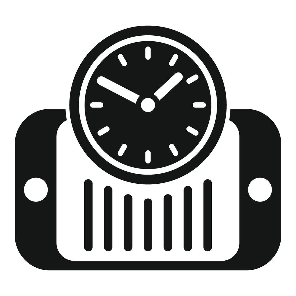 Phone late work icon simple vector. Online business vector