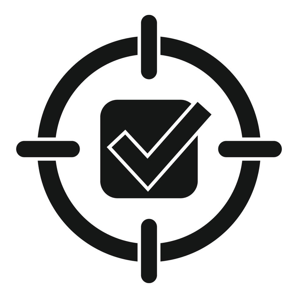Commerce marketing target icon simple vector. Document app vector