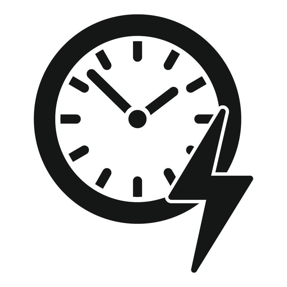 Fast time run icon simple vector. Online home work vector