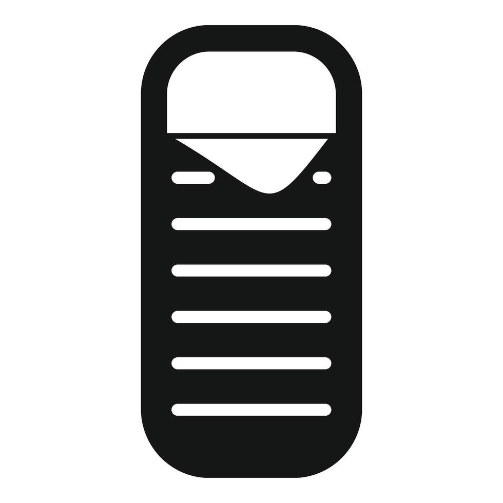 Sleeping bag icon simple vector. Outdoor expedition vector