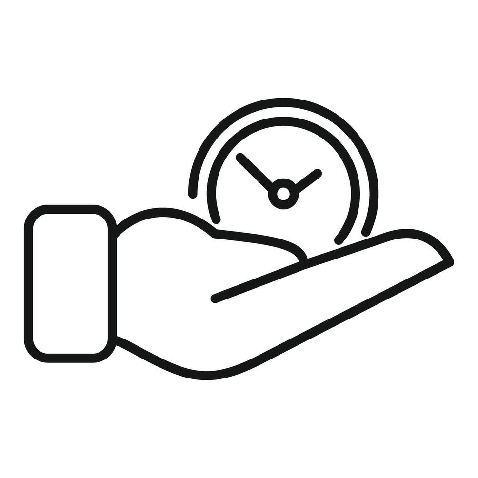 Care late work icon outline vector. Home rest vector