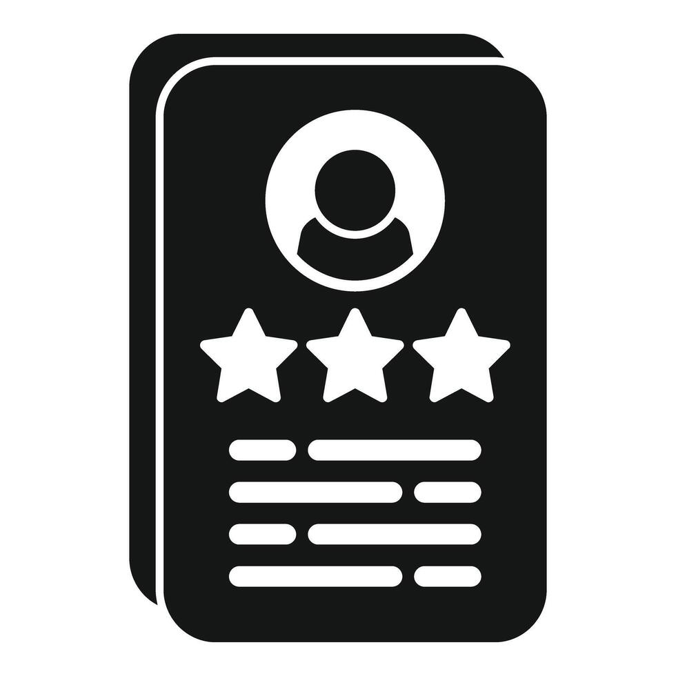 New candidate person icon simple vector. Service hr applicant vector