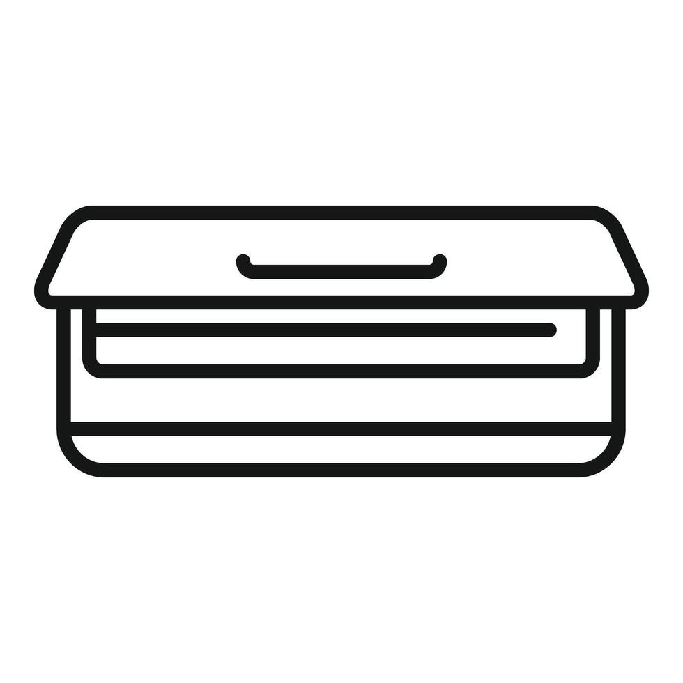 Cooling system icon outline vector. Control unit at home vector