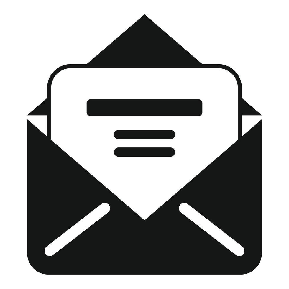 New commerce mail icon simple vector. Business inbox vector