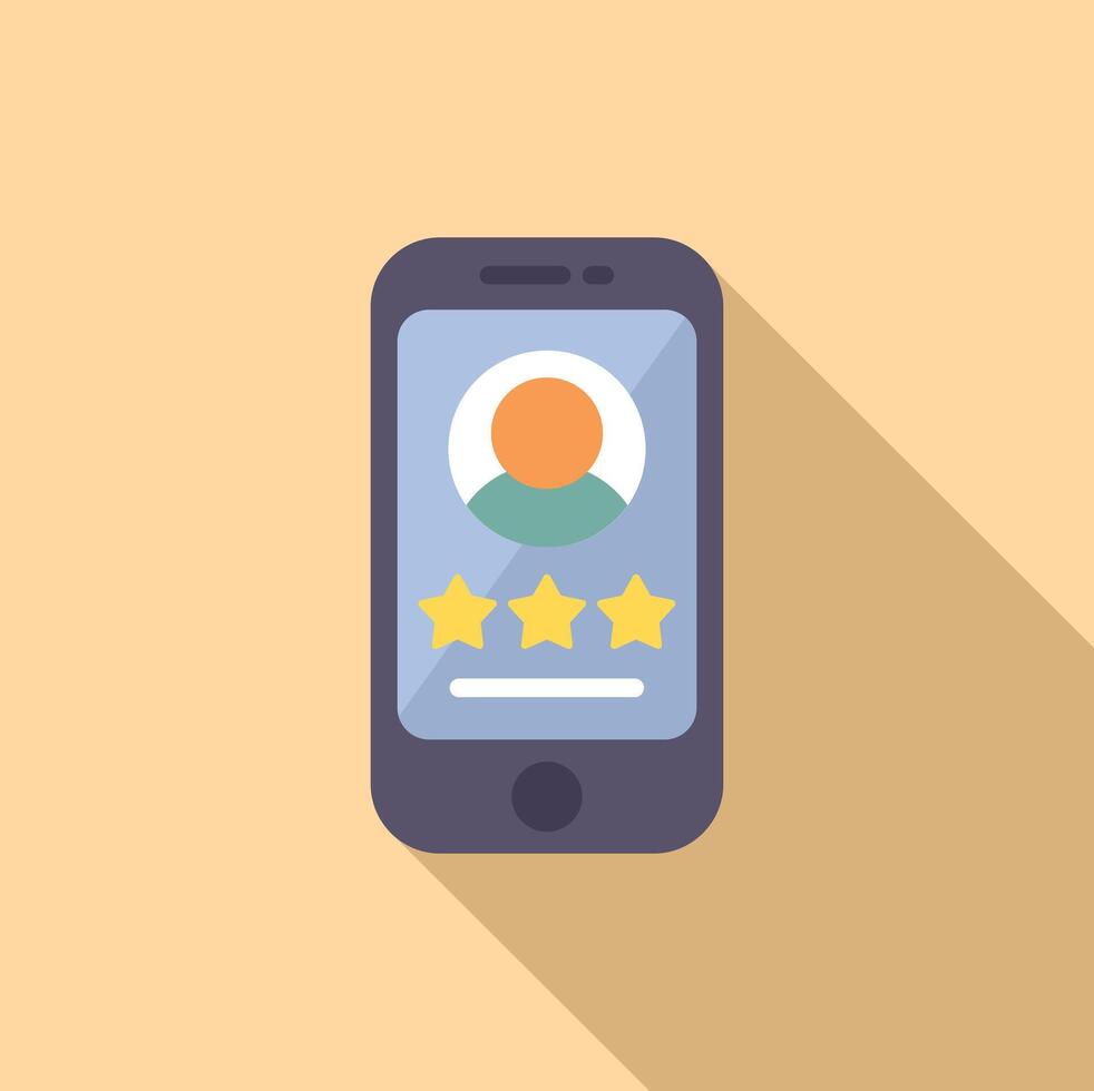 Find phone candidate icon flat vector. Personnel people search vector