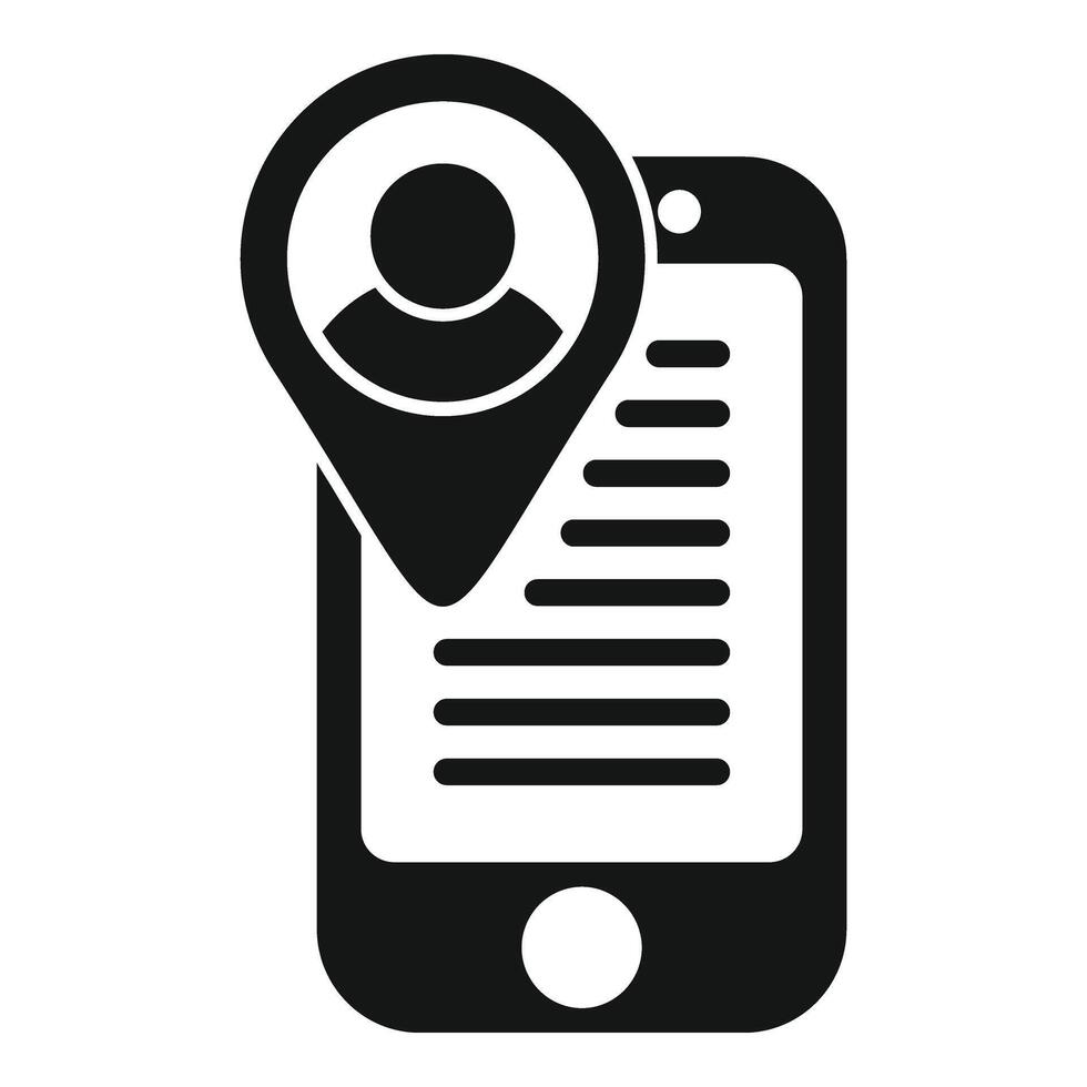 Take online candidate icon simple vector. Work job vector