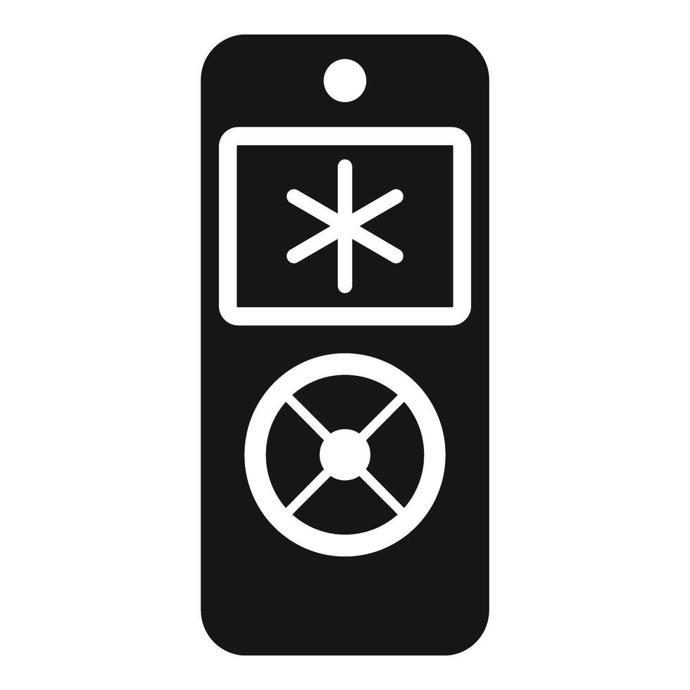 Conditioner remote control icon simple vector. Device unit help vector