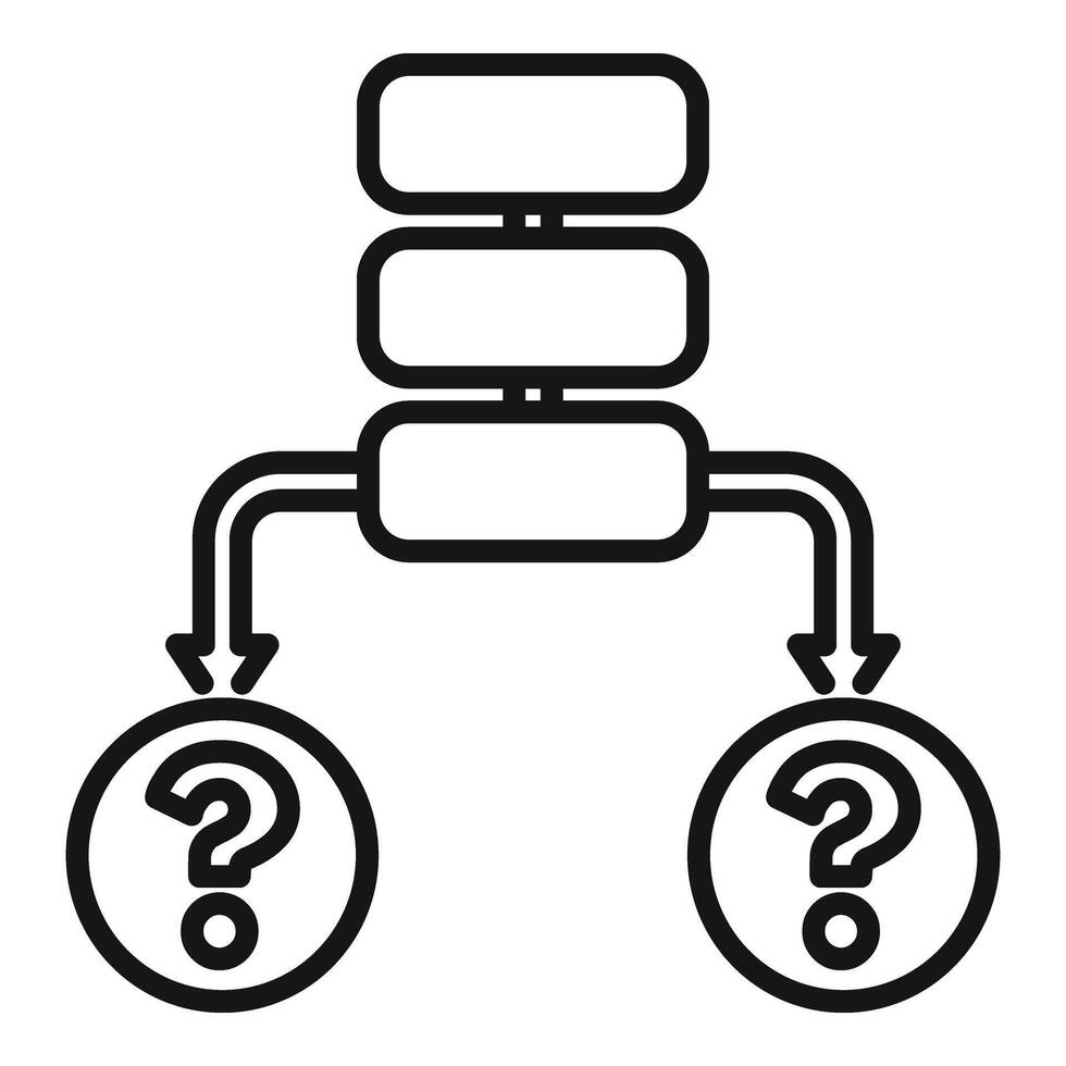 Lost block different icon outline vector. Square report vector