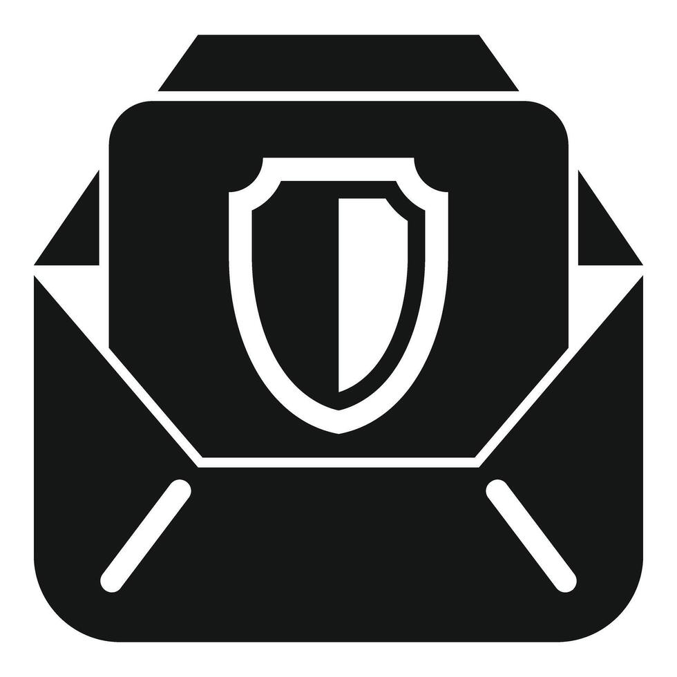 Black mail info icon simple vector. Data privacy vector