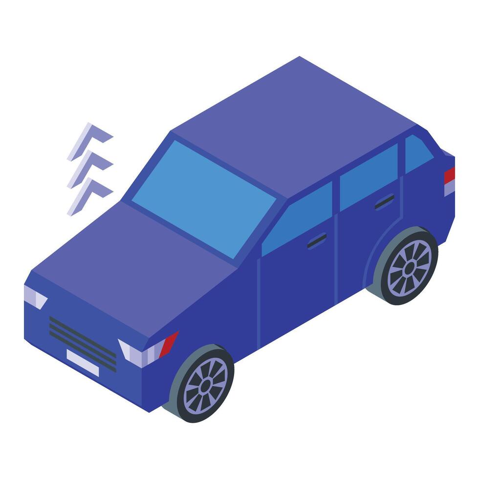 Car market sale icon isometric vector. Dollar economy vector