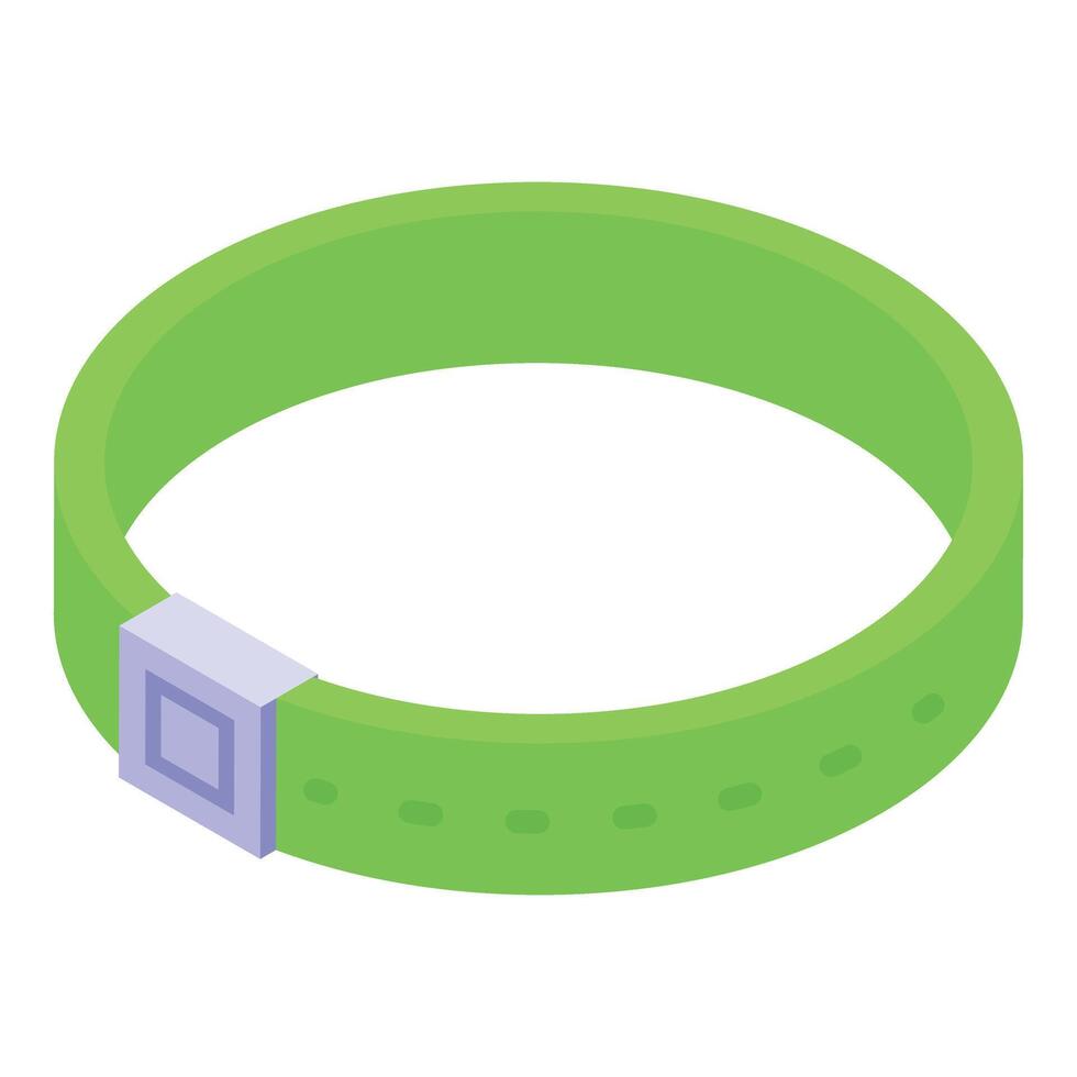 Silicon bracelet icon isometric vector. Chip silicon vector