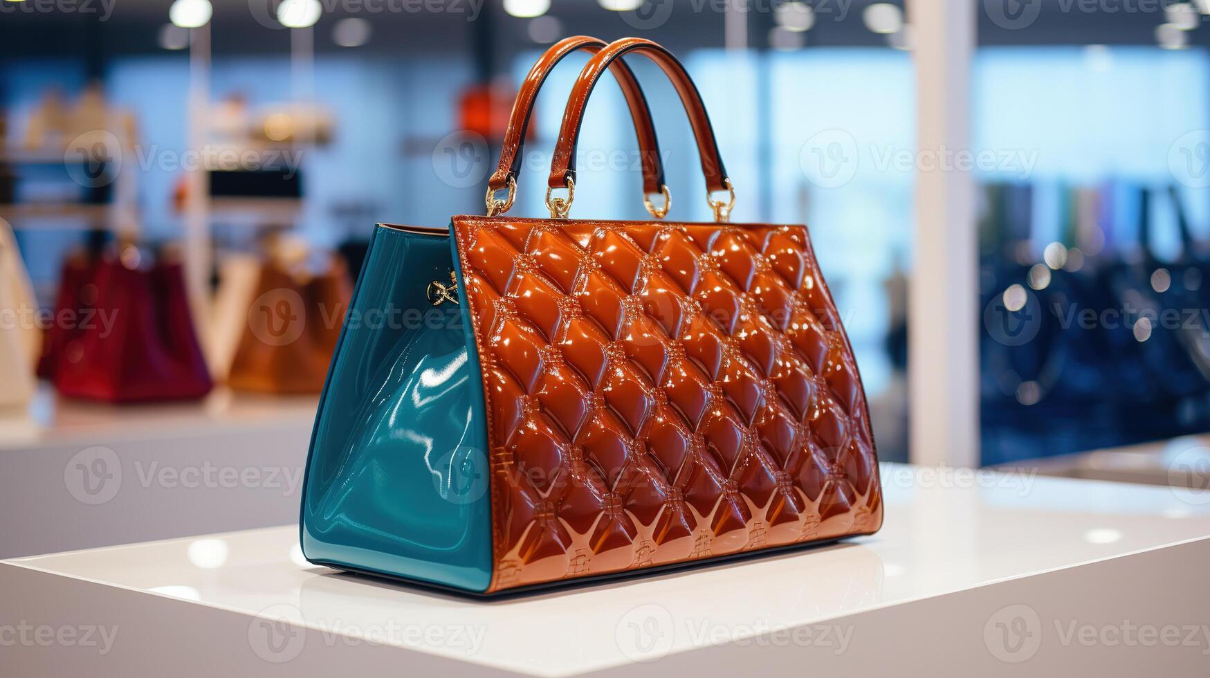 Close up of a bag in a store in Milan. photo