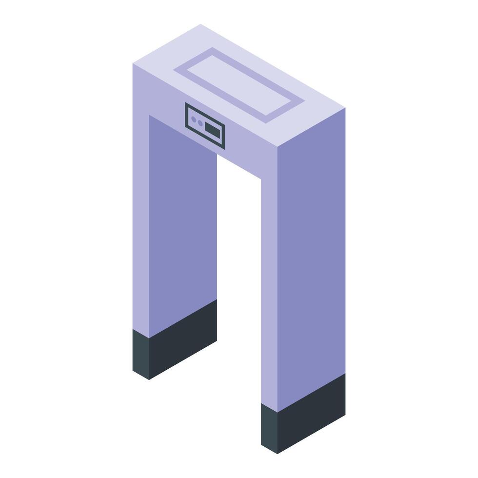 Airport radar gate icon isometric vector. Cabin travel sanitize vector