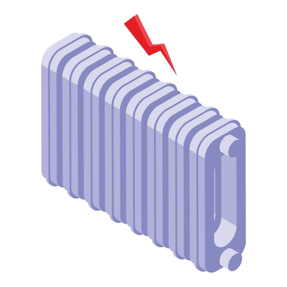 Warm radiator icon isometric vector. Commerce finance vector