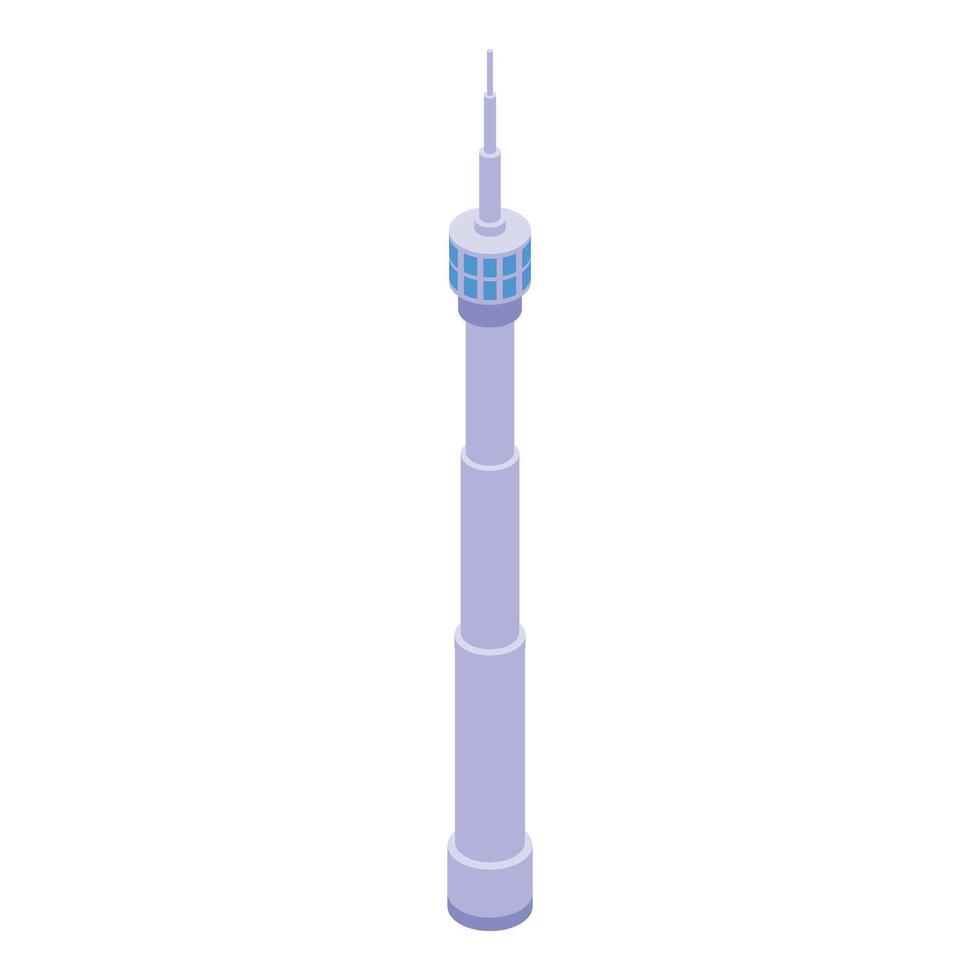 Tv media tower icon isometric vector. Staff persona vector