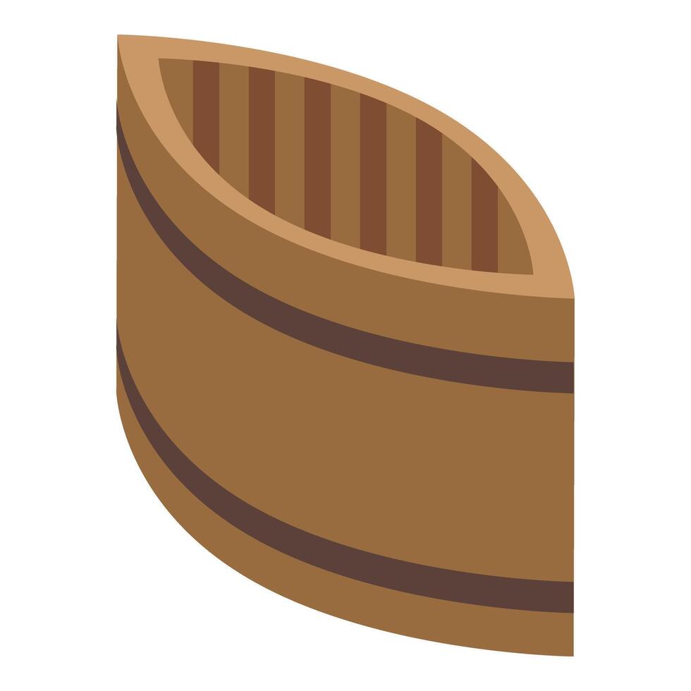 Empty cup holder icon isometric vector. Container takeout vector